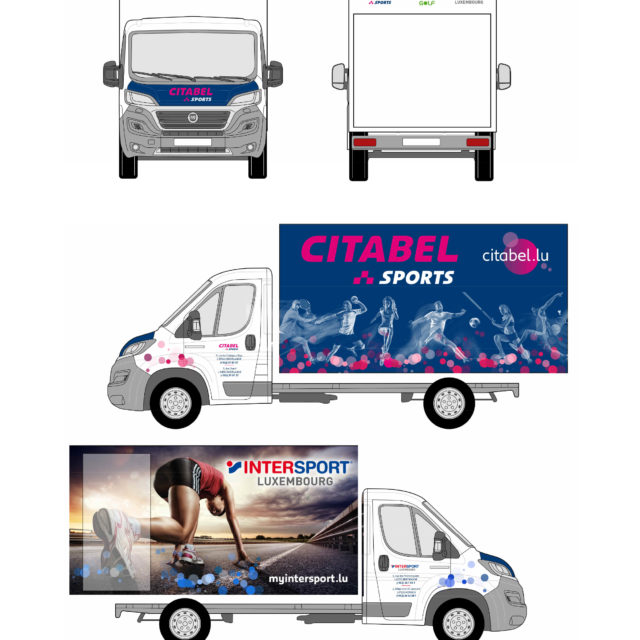 Habillage camion Citabel et Intersport