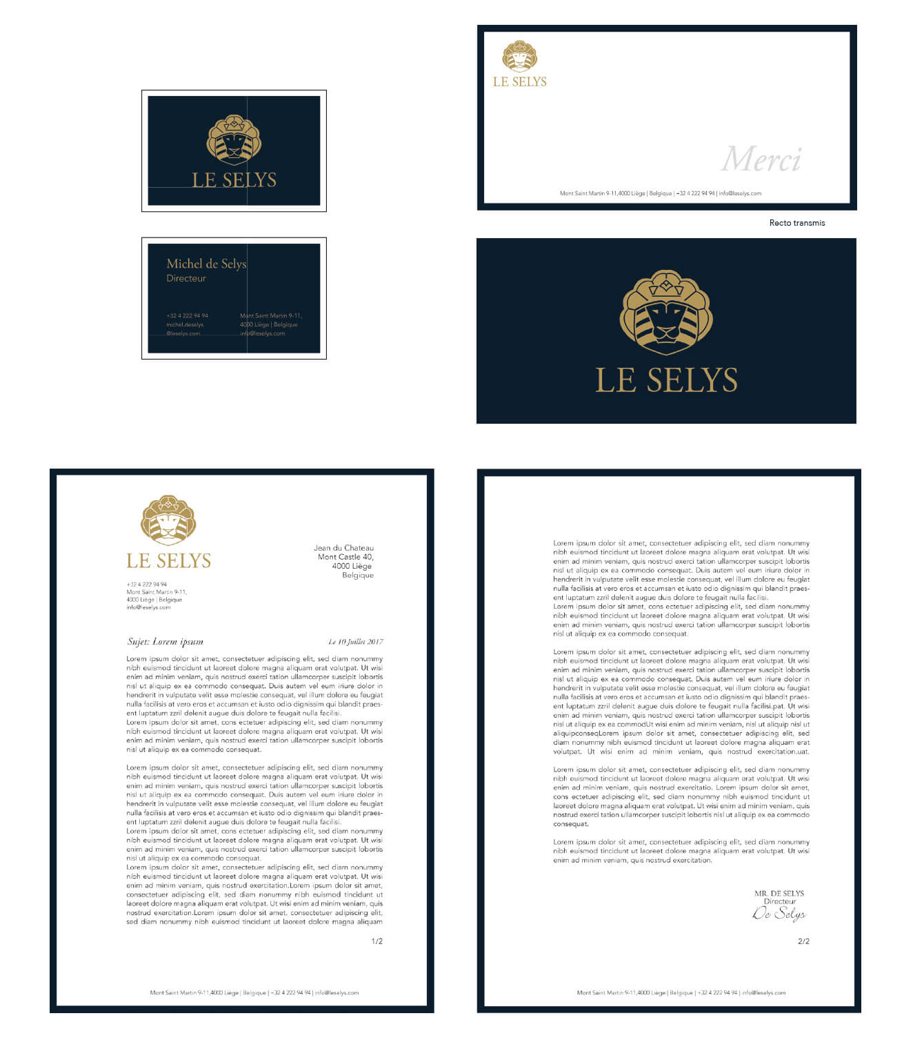 Identité de marque Le Selys